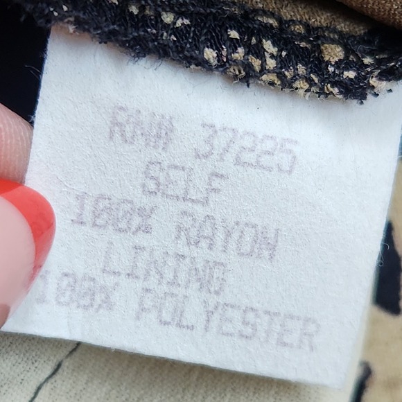 Vintage 90s Gala‎ Collection Dress Size S Drop Tie Waist Neutral Sleeveless Boho - Picture 5 of 8